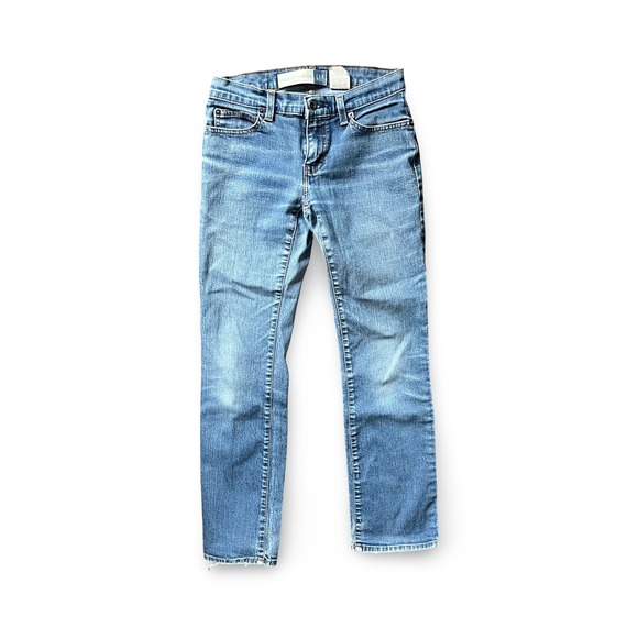 GAP Women's Modern Bootcut Jeans Size 2 Ankle Blue Cotton Denim Stretch Boot Leg - Picture 2 of 9